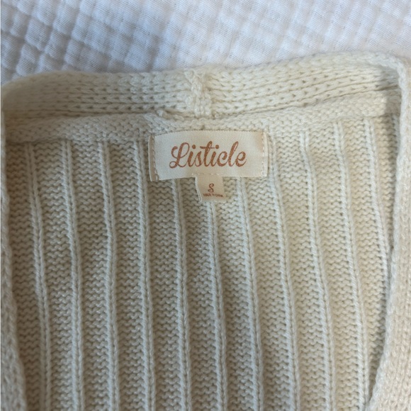 OliveLynn Listicle Asymmetrical Patchwork Cardigan - Picture 2 of 2